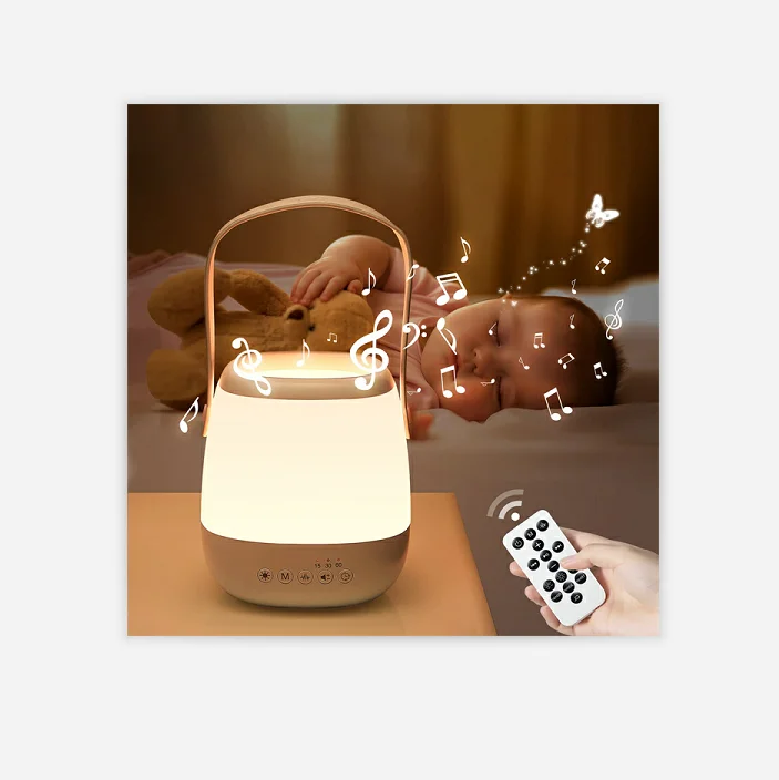 Portable White Noise Sound Machine Baby Nursery Kids Bedroom Night Light White Noise Machine