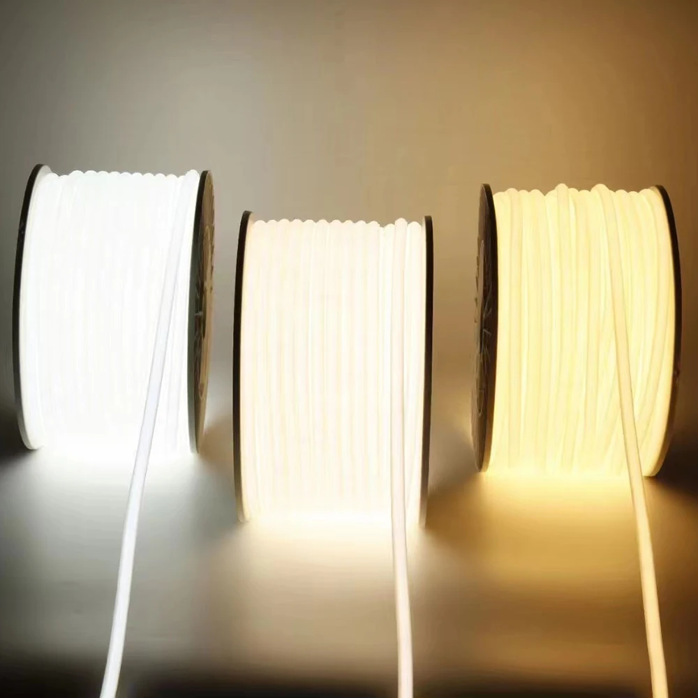 IP65 водонепроницаемая гибкая светодиодная лента 220v Cinta Led 110v Cob Light CE ROHS 50 м 100 настраиваемые Светодиодные полосы высокого напряжения