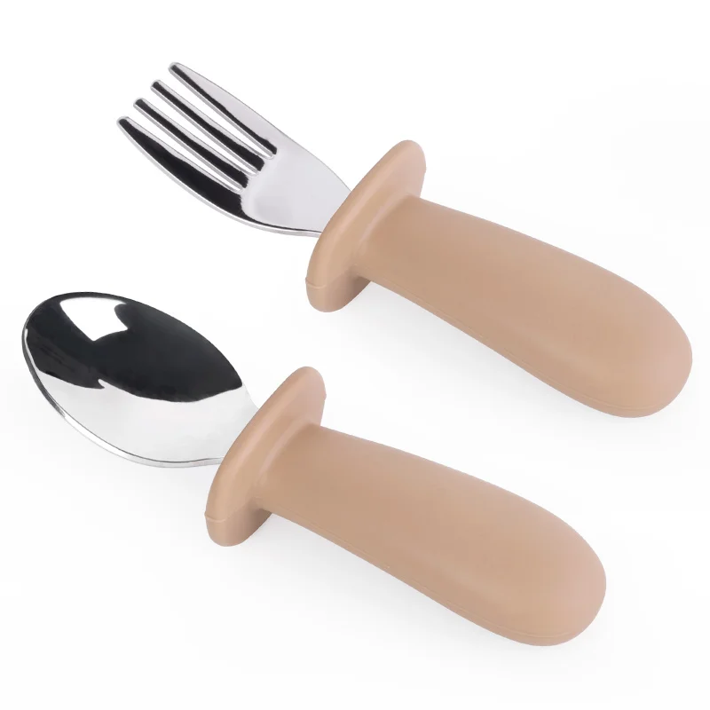 KEAN Fork Spoon Plate Bib Baby Cutlery Silicone Cooking Spoon Set Crab Rest Competitive Price Silicone Baby Plates And Spoons