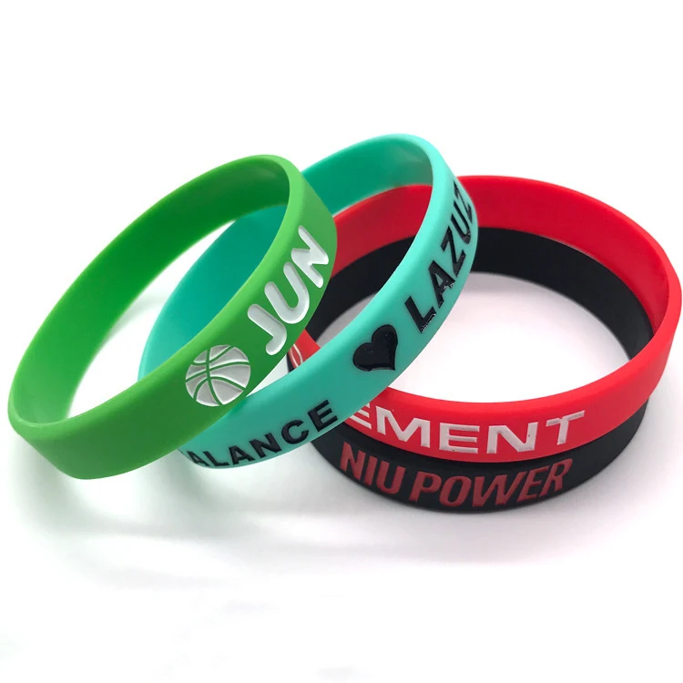Custom Logo High Quality Sport Wristband Cheapest Price Promotion Rubber Baby Wrist Band Custom Silicone Bracelet