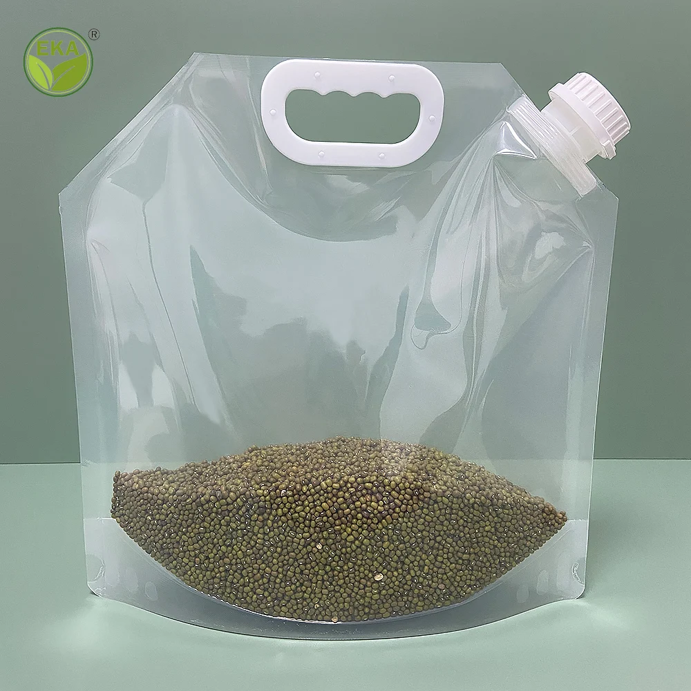 Laminated Films Child-Resistant Easy Pouring Polyethylene Pet Treats Sauce Stand Up Spouted Pouches
