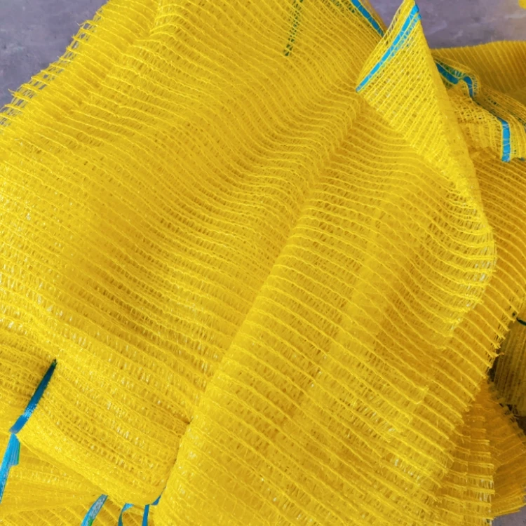 2024 China factory round woven vegetable mesh pouch onion potato and sweet potato packing mesh bag