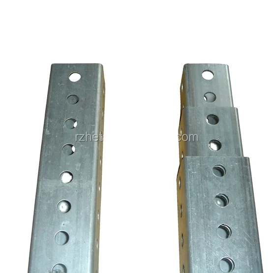 Galvanized Steel Perforated Square Sign Post