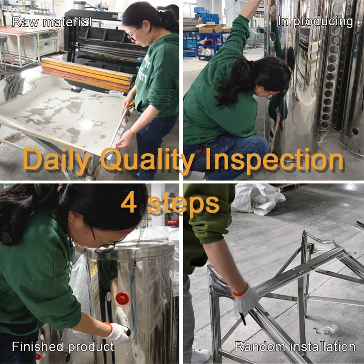 Unpressurized Termas Solares 300l Larger Capacity No Pressure Water Solar Heater Solar Geyser Galvanized Steel 3 Years for Home