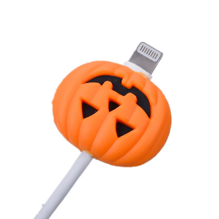 Wholesale Cute USB Charging Fruit Cable Protector Cartoon Silicone Date Line Cords Charger Cables Saver Protectors