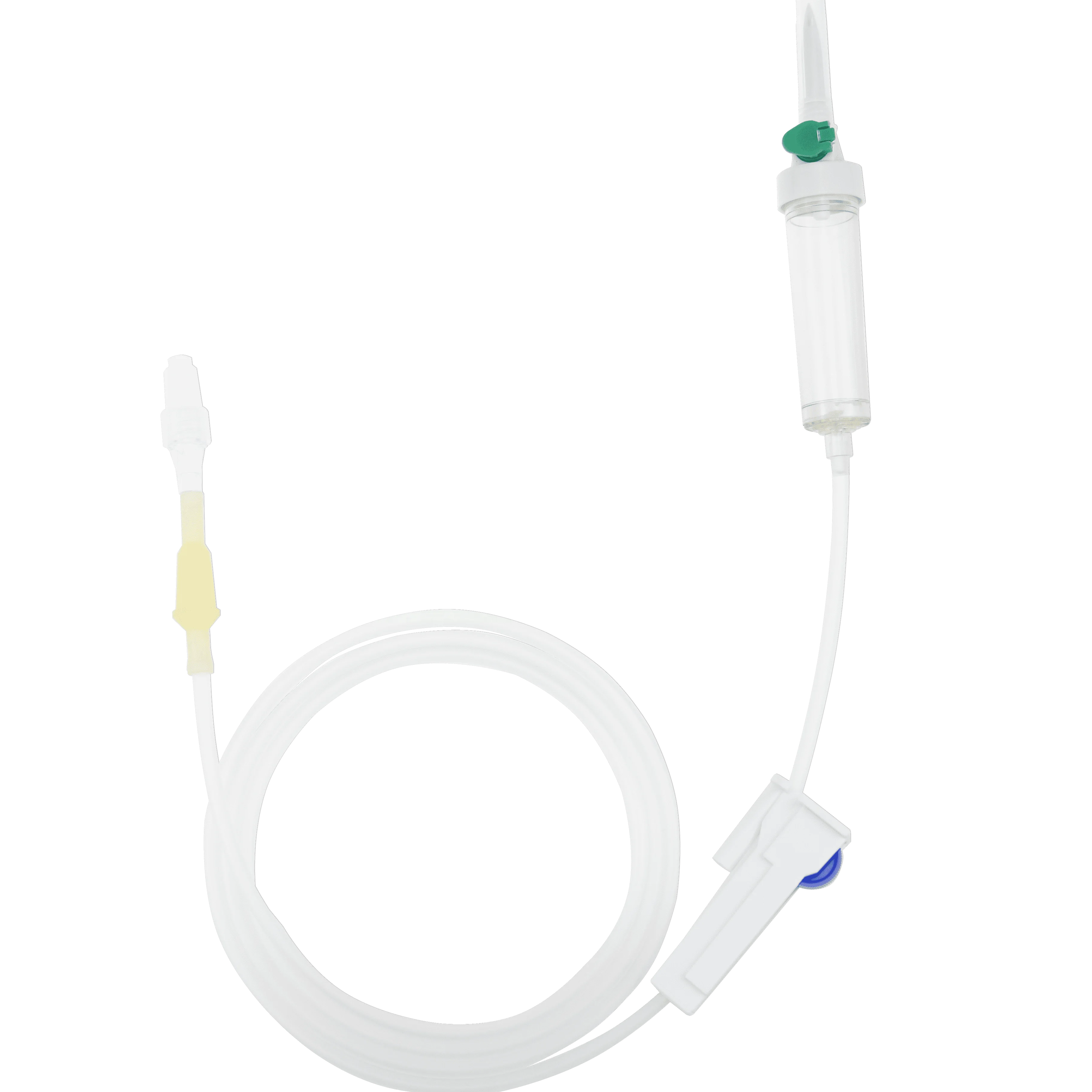 Disposable medical infusion set  ,infusion giving set ,IV administration set with needle free Y connector