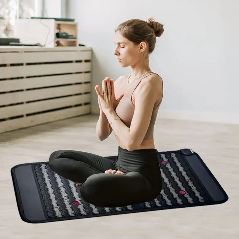 New Arrival Christmas Gift Pemf Pulsed Electromagnetic Field Tourmaline Far Infrared Sauna Thermal Mat For Pain relief
