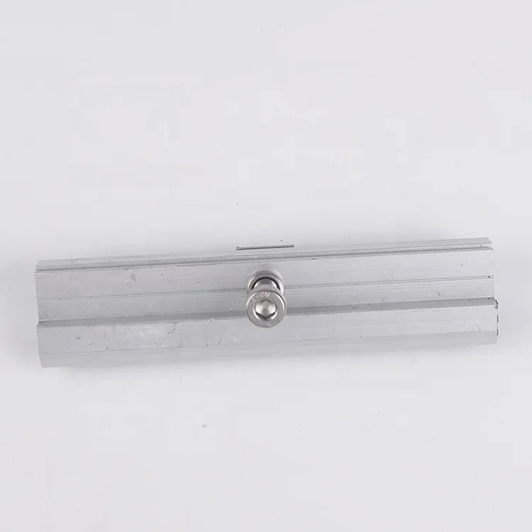 Wholesale excellent quality alsphat flat solar roof tiles photovoltaic mounting structure end clamp