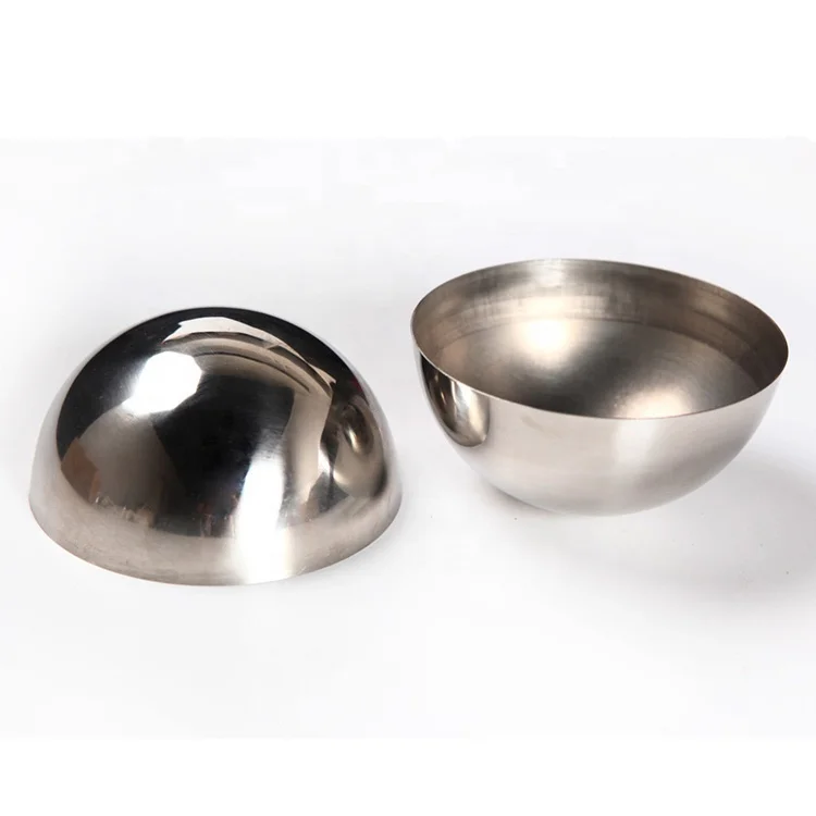 63mm 68mm Sphere Stainless Steel Bath Bomb Molds with sharp edge or rolled edge
