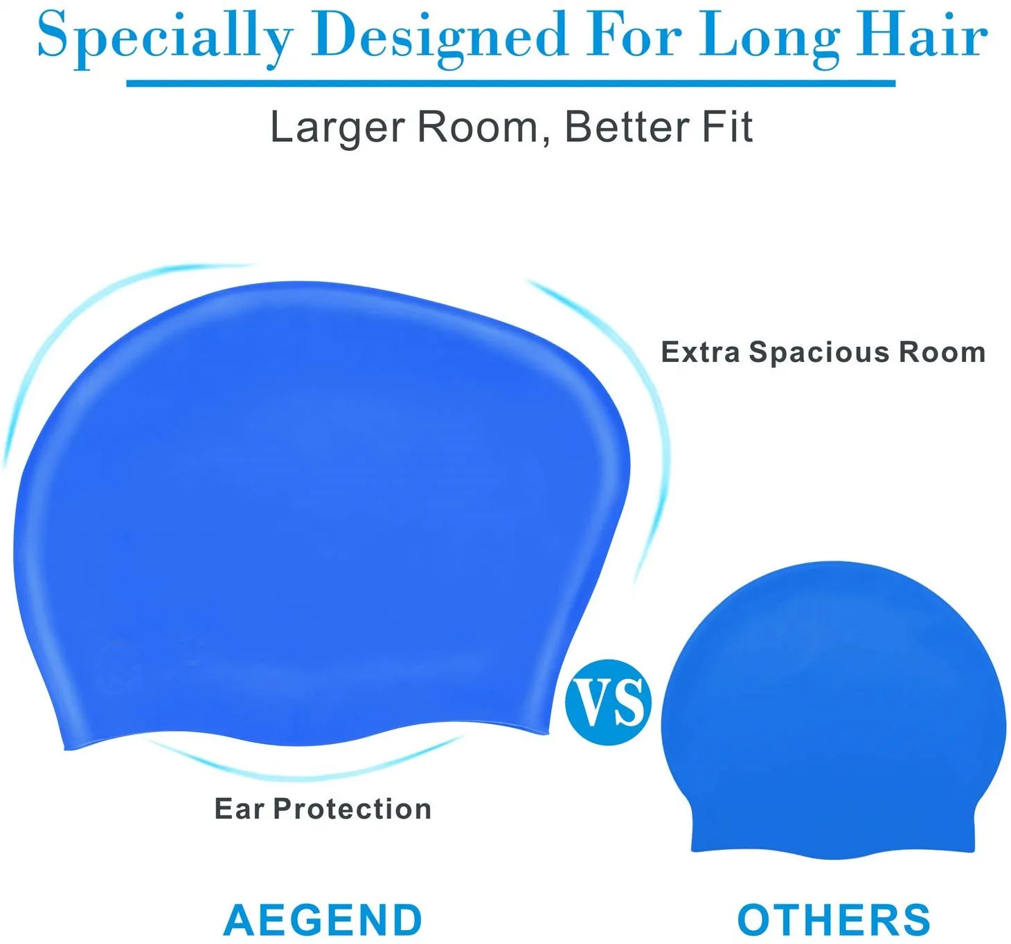 Silicone long hair swim caps are flexible enough fit for all sizes including lady,men,woman long hair caps latex swimming hats