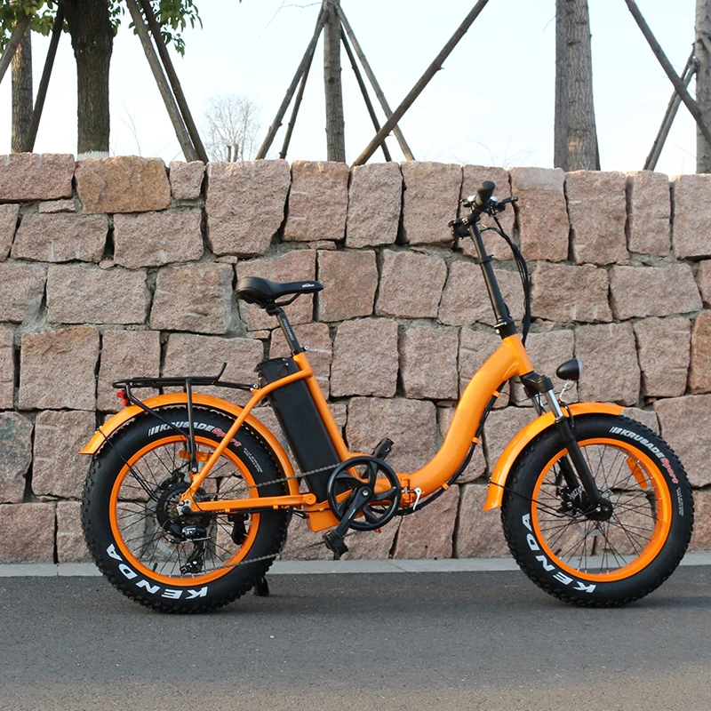 snow folding electric bicycle rear hub motor folded e bike 20inch 7 speed fat type electric bike china