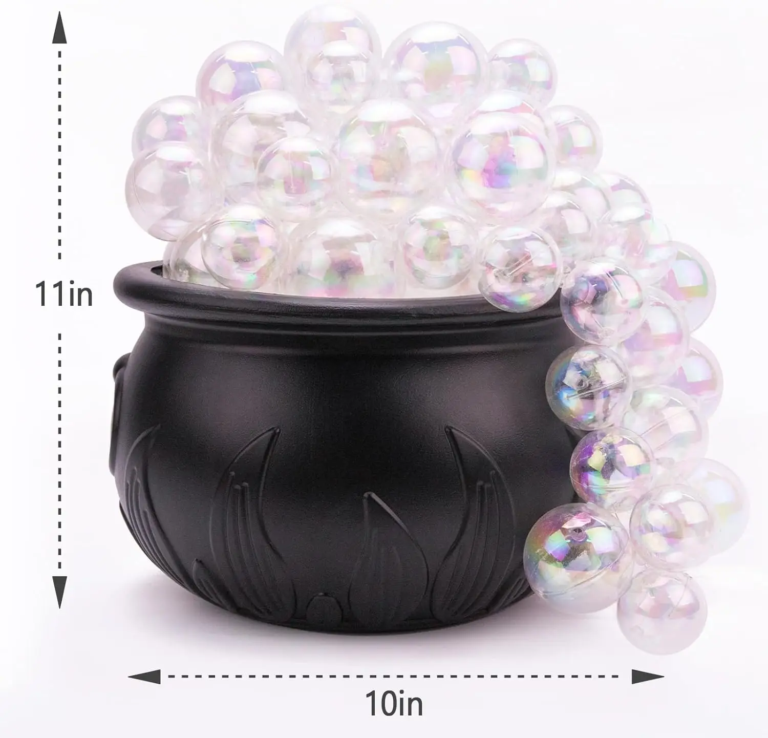 Halloween Decorations Indoor DIY Bubbling Cauldron Set Black Plastic Bowl Party Decoration for Home Kitchen Room Party Table