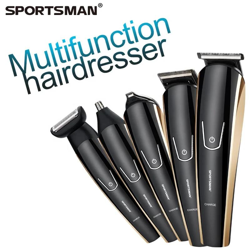 
Hot Selling Base Support Gold Multi-Functional Electric Grooming Kit Hair Clippers Hair Trimmer 
