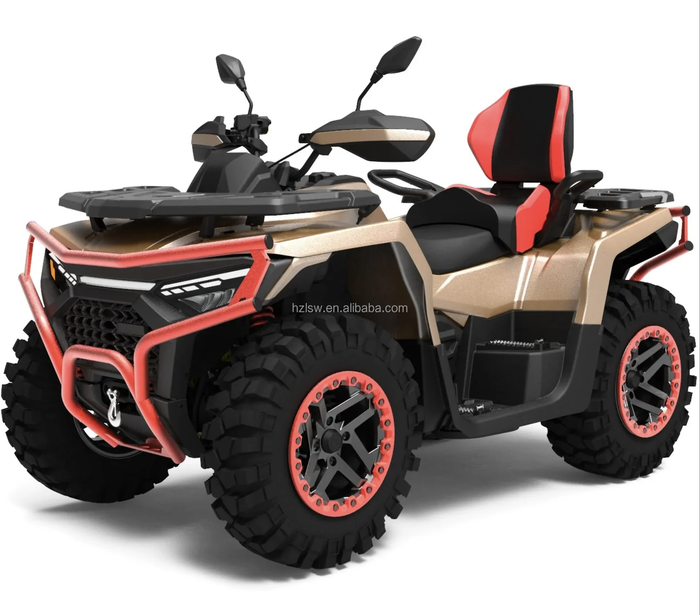 2025 Заводская поставка внедорожный квадроцикл класса 4x4 ATV с красочными бамперами и амортизаторами 600cc