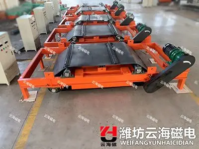 
RCDD suspended self-cleaning electro magnetic separators machine for conveyor 