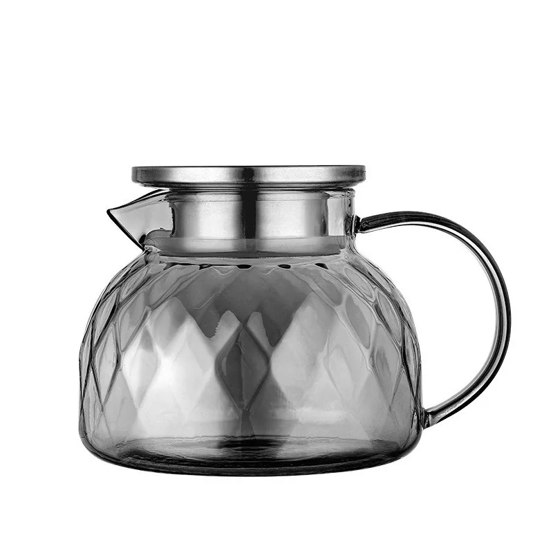 High Quality 800ml 1000ml 1500ml 1800ml insulated High Borosilicate glass water jugs