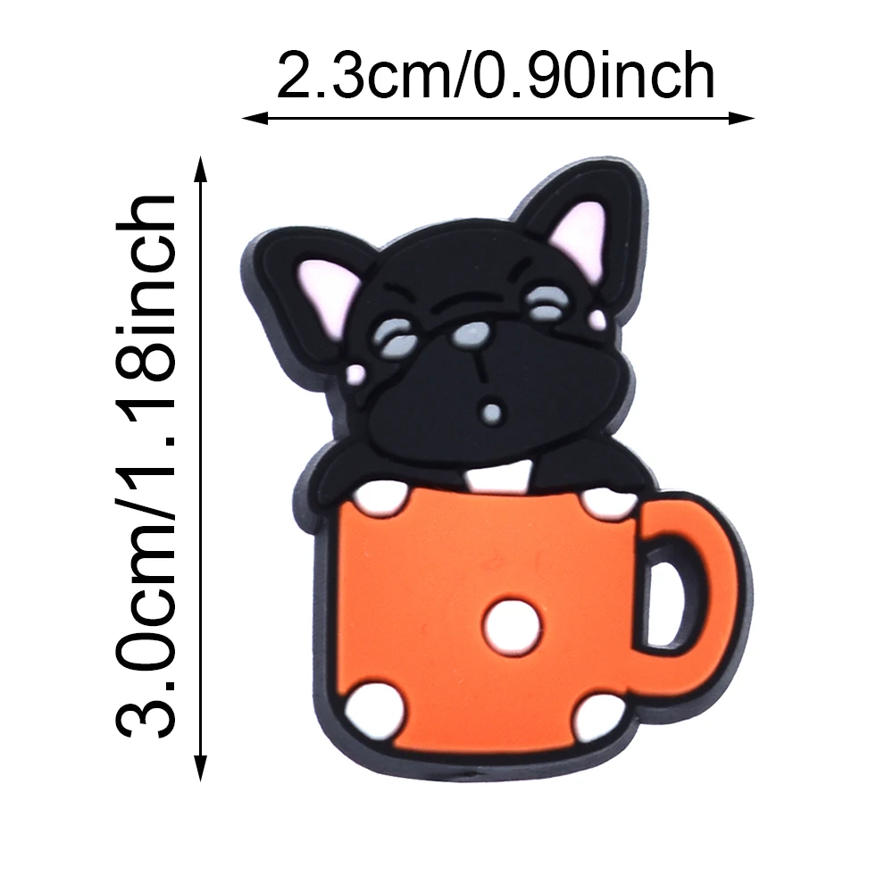 Latest Design Plastic Shoelace Animal clogs Charms Rubber Shoe Charms With Decoration Buckles Sneaker Accessories