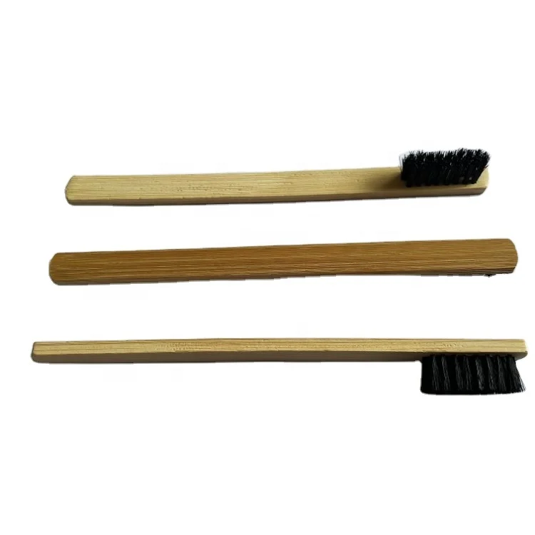 Shoe Caring Dauber Animal Hair Shoe Brush 100% Natural Custom Design Durable Bamboo Wood Shoe Brush Pig Hair