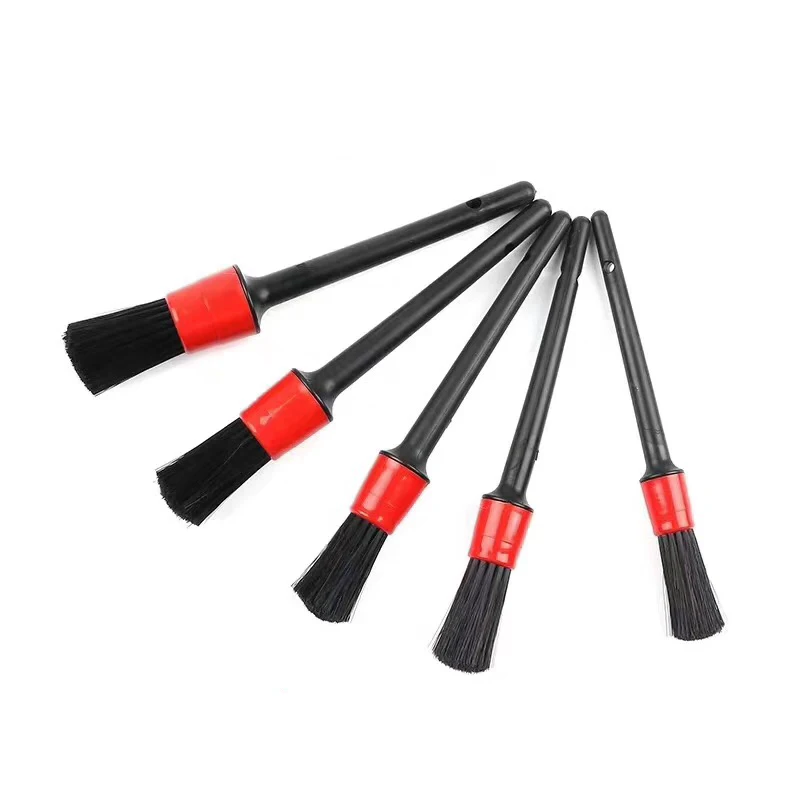 Detailing Brush Set Automotive Detail Brushes for Cleaning Wheels, Engine, Interior, Emblems, Air Vents, Car, Motorcy
