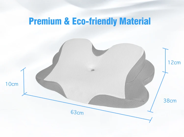 Orthopedic Neck Massage Polyurethane Patent Shape Memory Foam Hollow Pillow