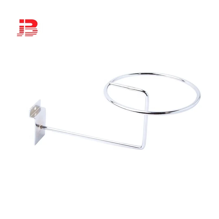 Metal Wire Slatwall Baseball Cap Hat Helmet Display Rack Wig Display Stand