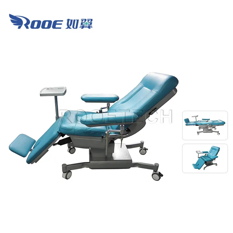 Hospital Luxury Electric Phlebotomy Dialysis Chair with Hand Remote Control