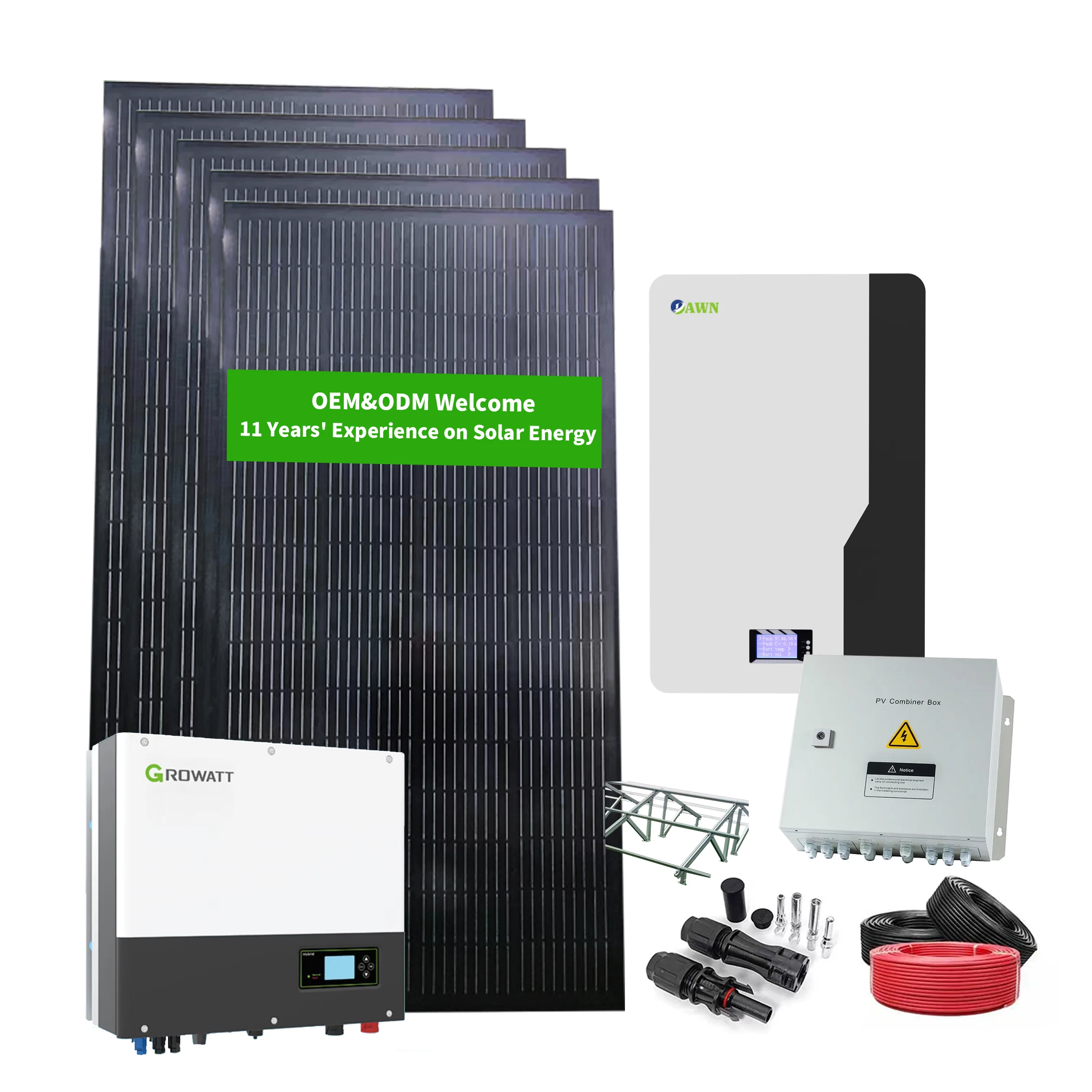 Wholesale 6KW 8KW 10KW 15KW 20KW 30KW Solar System 5000W Solar Energy System 5 KW Solar Panels 5KW system Price