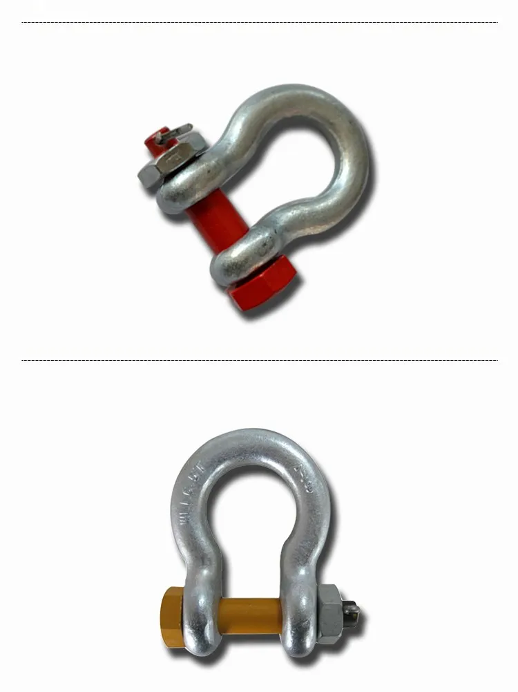 
Qingdao Manufacture Galvanized G2130 Bow Shackle 