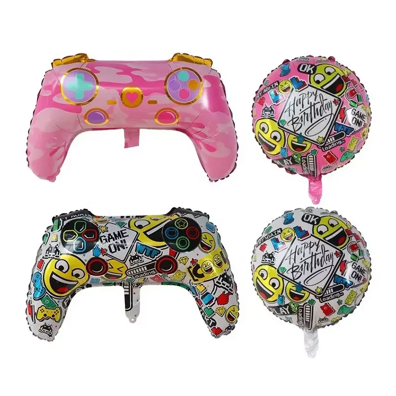 New Game Emoticon Balloon Game Console Handle Aluminum Film Balloon Gaming Theme Balloons On Party Decoration