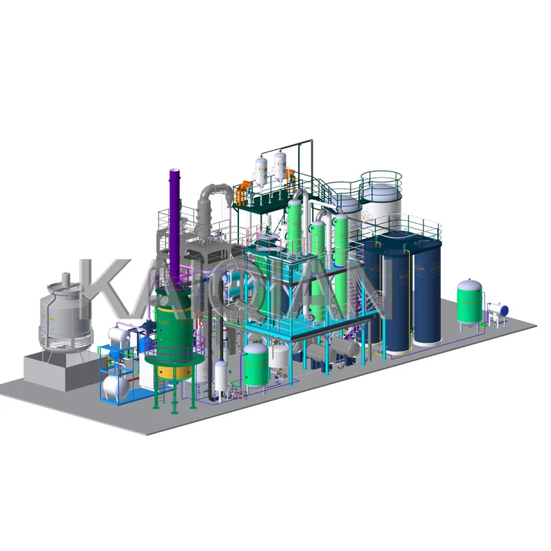 Тонкопленочный испаритель черное моторное масло переработка отработанного масла в базовое оборудование для дистилляции