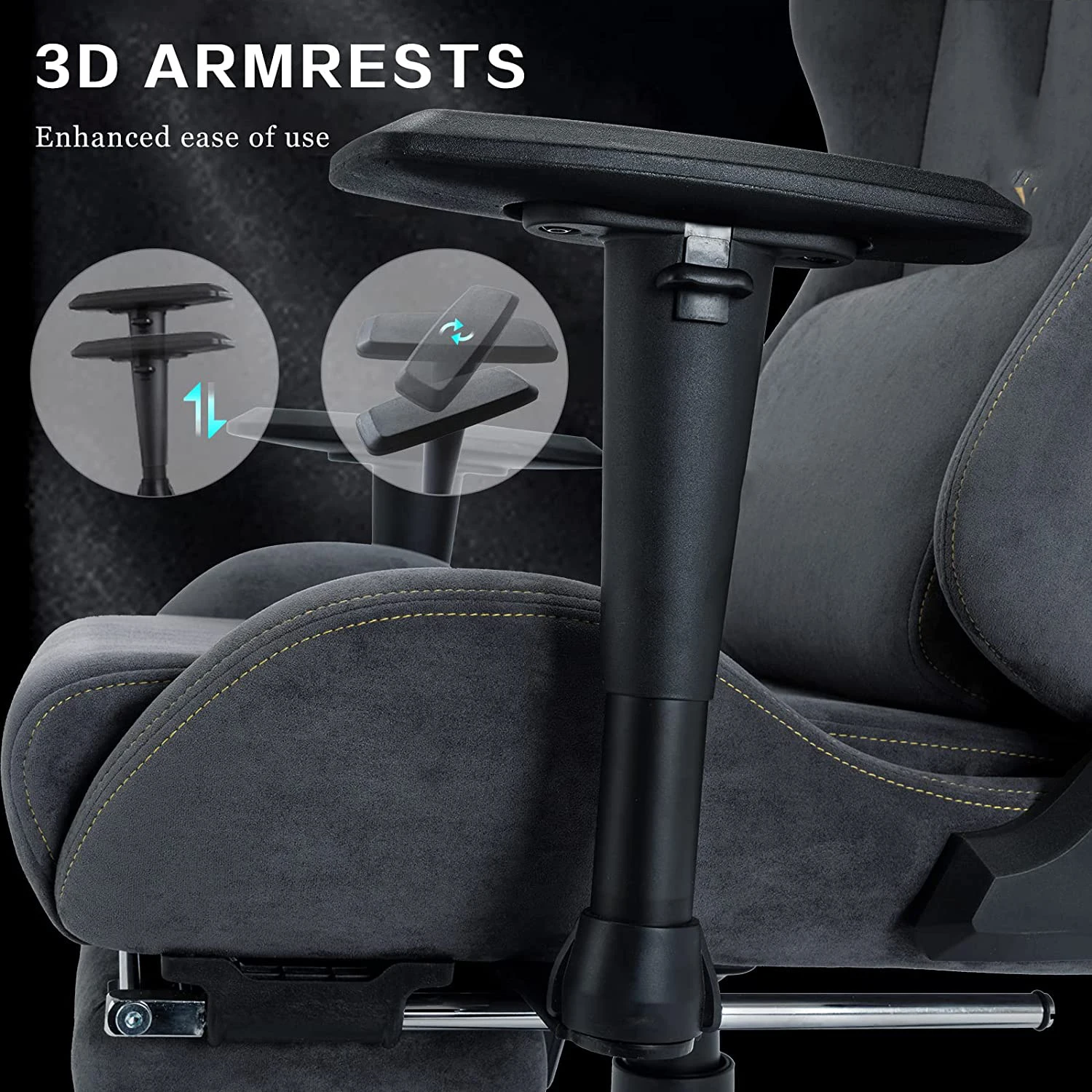 Cheap Sale Breathable Alcantara Office Chair Ergonomic PC New Best Silla Gamer Racing Hot Sale Gaming Chair with Footrest