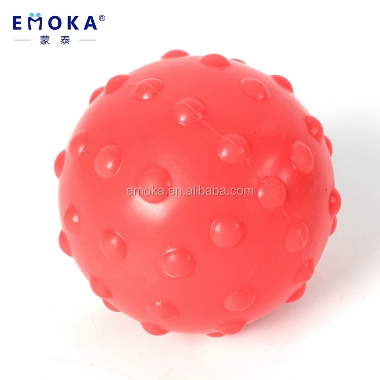 Xiamen Factory Directly Sell high quality Hand held cold rubber  vibrating yoga body Massager  Ball with custom logo