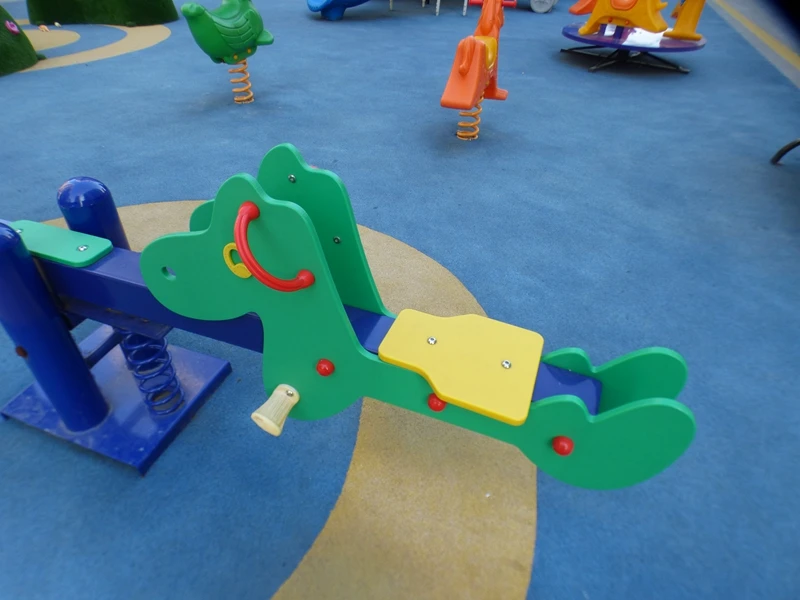 Cartoon  Park Commercial Playground Seesaw  Outdoor Playground Equipment Seesaw For Kids