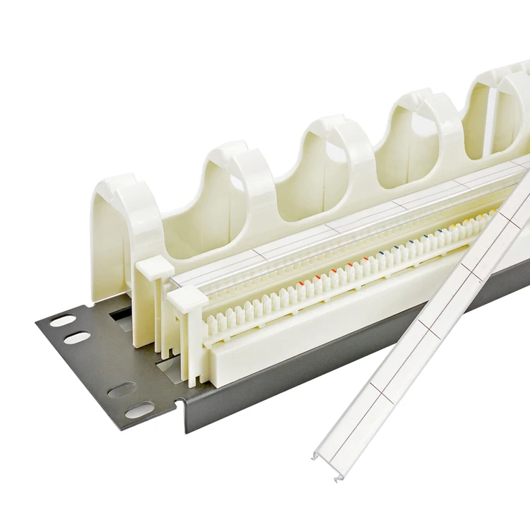 High quality Patch Panel 110 Voice 100 Pairs 2U 19 inch Telephone Cable 48 Ports RJ11 Telecommunication Cabling