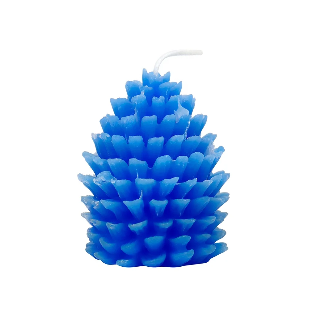 Wholesale Creative Holiday Mold Candle Soy Blend Wax Pine Cone Shaped Candle For Christmas Decoration