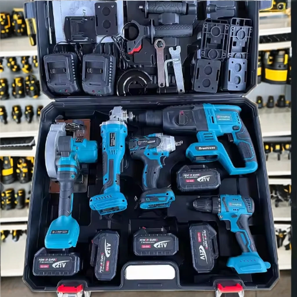 Direct sales by the manufacturer 5-in-1 cordless power tool set Household power tool set  Electric Hammer