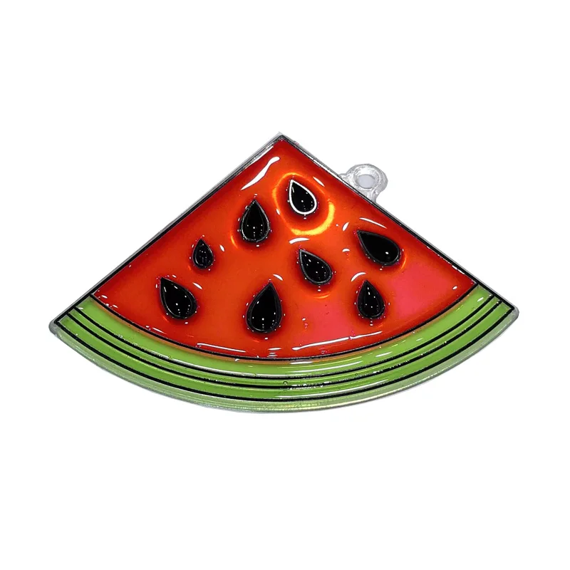 High Quality Window Art DIY Fruit Suncatcher Craft Kit with 6 Colors Acrylic Paint for Children Painting Gift