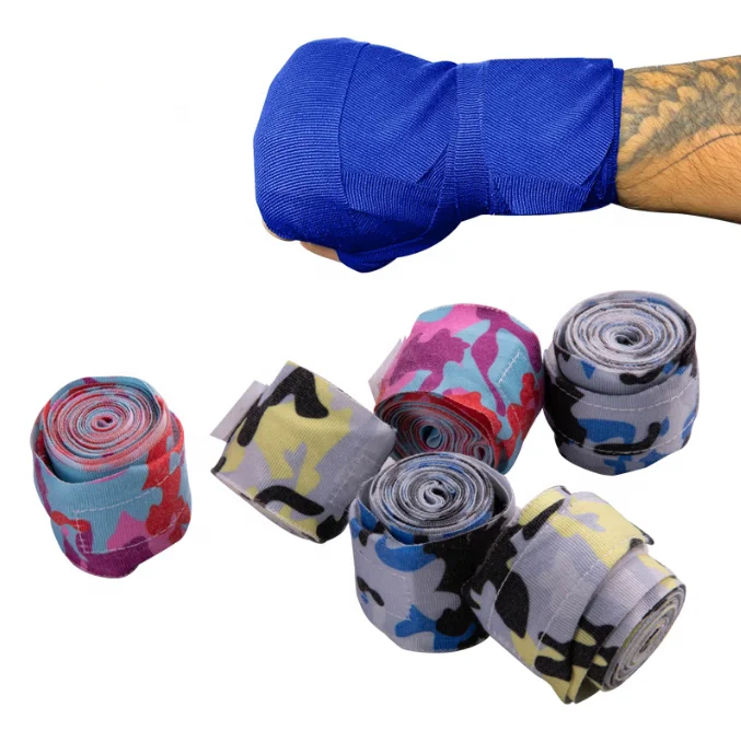 camouflage boxing bandage breathable waterproof color sports muscle patch printed cotton sports bandage