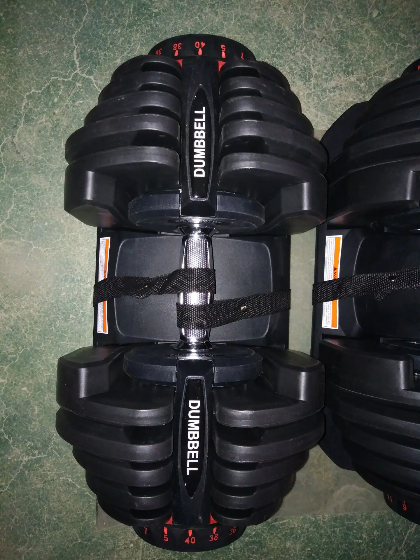 Quick Adjust 90 LB / 40 KG Rubber Hex Dumbbell Adjustable Wholesale