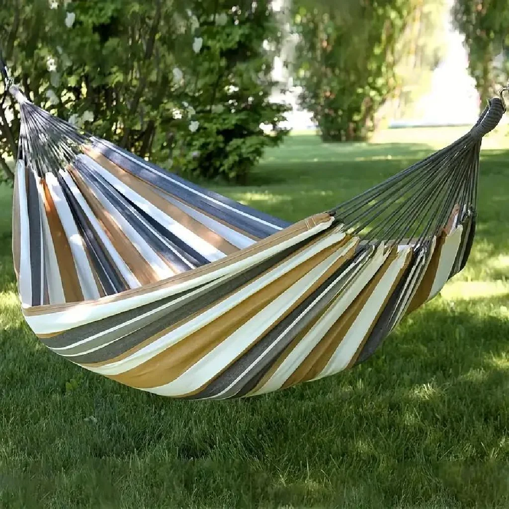 Manufacturer High Quality Canvas Camping Hammock New Style Portable Wear-resistant Sleeping bed For Outdoor