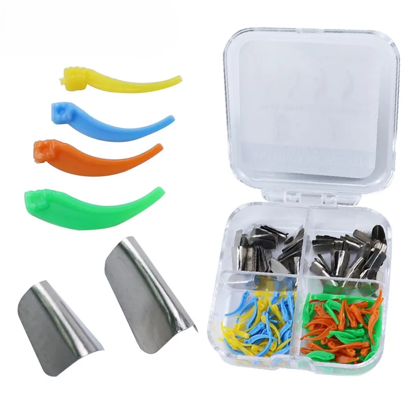 Hot Selling Colorful Dental Wedge Filling Auxiliary Tool  SS Matrix Band and Plastic Wedges Kit