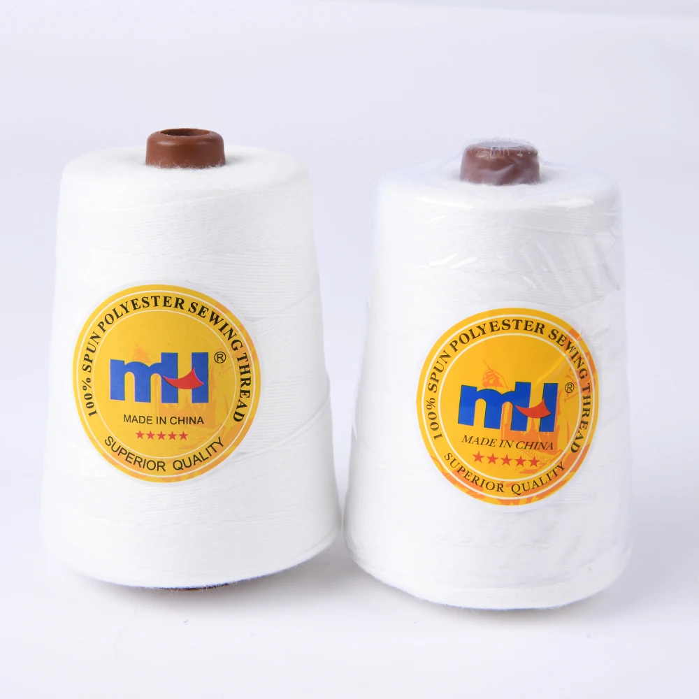 22 Years Factory MH Brand 20s/6 12s/4 100% Spun Polyester Bag Closing Sewing Thread Supplier for Bag Stitching