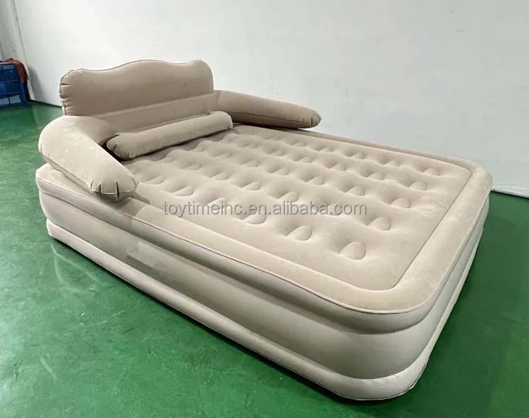 high-quality double Air Mattress with Built in Pump Wholesale Inflatable Mattress for Guest Inflatable Blow Up Air Bed