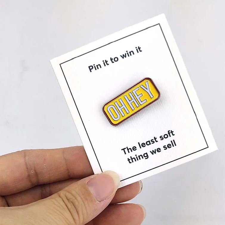 Oem Professional Crafts Manufacture Promotional Souvenir Custom Logo Hard Soft Enamel Pin Badge Metal Lapel Pin Backing Card