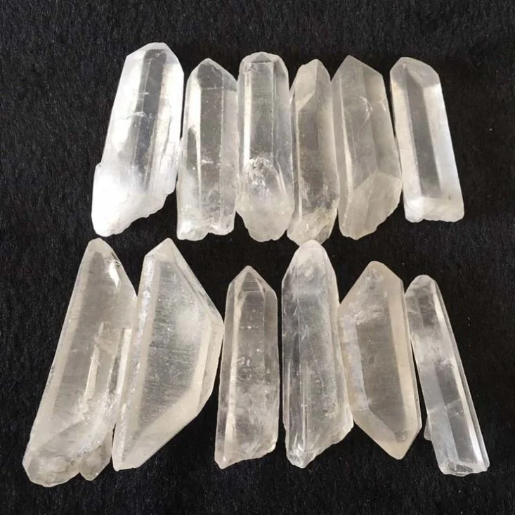 Wholesale crystals healing stones rough point crystal clear quartz rough