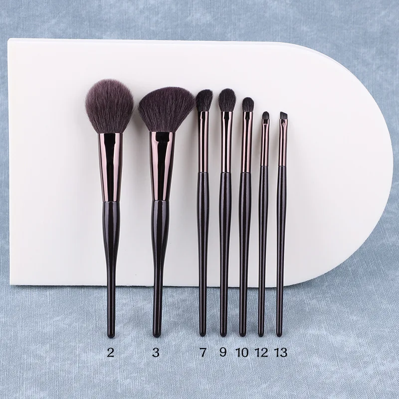 Cangzhou Manufacturer 100% Natural Goat Hair 5Pcs 7Pcs 9Pcs 12Pcs 15Pcs Cosmetic Brush Set