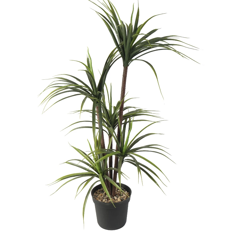 China factory new design plastic faux green tree for home decor cycas palm tree for indoor decoration artificial plant palm tree