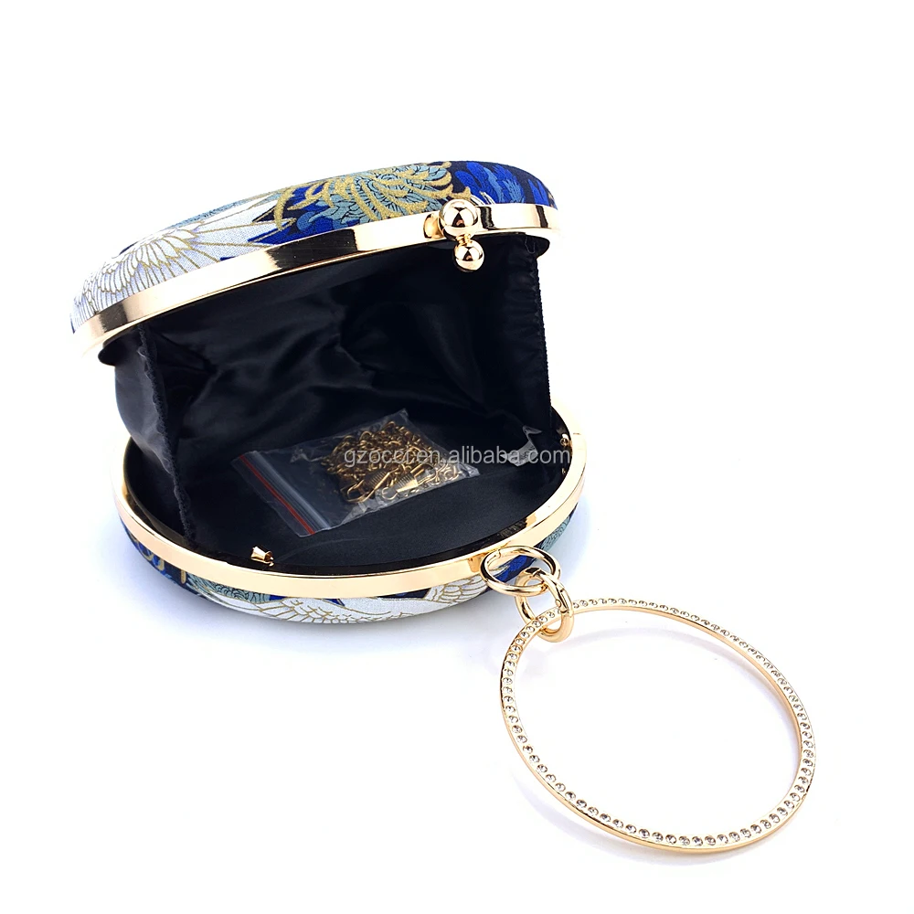 OC4405 Newest Designer Bag Round Shape Handle Evening Clutch Original Designer Bags