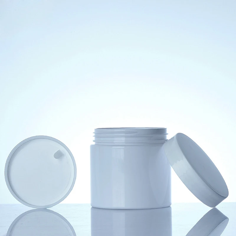 Hot selling wholesale custom wide mouth Plastic lotion container cosmetics jars with lids