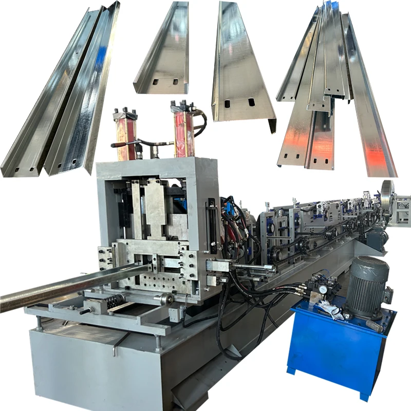 Full Automatic  purlin roll forming machine CZ quick changing model machine